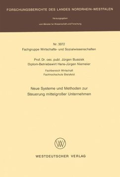 Neue Systeme und Methoden zur Steuerung mittelgroßer Unternehmen - Bussiek, Jürgen