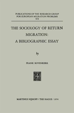 The Sociology of Return Migration: A Bibliographic Essay - Bovenkerk, Frank