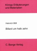 Billard um halb 10 von Heinrich Böll. Textanalyse und Interpretation. (eBook, PDF)