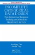 Incomplete Categorical Data Design - Bild 1
