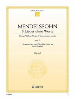 Cover 6 Lieder ohne Worte op.38, Klavier