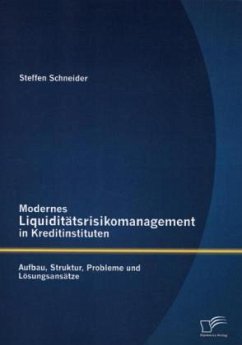 Modernes Liquiditätsrisikomanagement in Kreditinstituten: Aufbau, Struktur, Probleme und Lösungsansätze - Schneider, Steffen