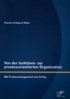Von der funktions- zur prozessorientierten Organisation: Mit Prozessmanagement zum Erfolg - Weber, Pamela Hildegard
