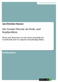 Die Gender-Theorie als Denk- und Kopfproblem (eBook, PDF)