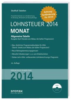 Lohnsteuer 2014, Monat, Tag / Stollfuß Tabellen