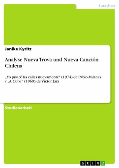 Analyse Nueva Trova und Nueva Canción Chilena (eBook, PDF) - Kyritz, Janike