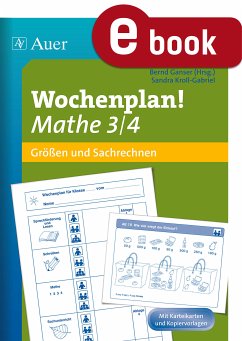 Wochenplan Mathe 3/4, Größen und Sachrechnen (eBook, PDF) - Kroll-Gabriel, Sandra