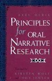 Principles for Oral Narrative Research Principles for Oral Narrative Research
