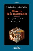 Historia de la matemática 1 : de la Antigüedad a la Baja Edad Media