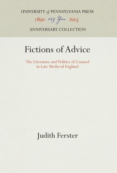 Fictions of Advice - Ferster, Judith