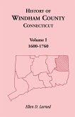 History of Windham County, Connecticut, Volume 1