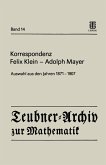Korrespondenz Felix Klein ¿ Adolph Mayer