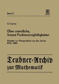 Über unendliche, lineare Punktmannigfaltigkeiten Über unendliche, lineare Punktmannigfaltigkeiten