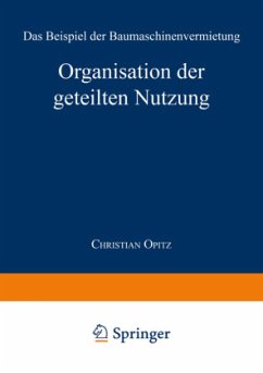 Organisation der geteilten Nutzung - Opitz, Christian