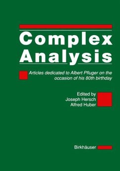 Complex Analysis - Hersch, J.;Huber, A.