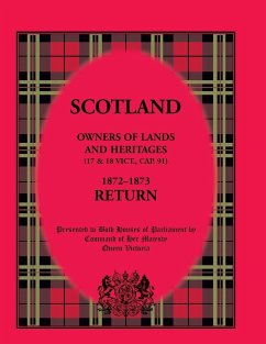 Scotland Owners of Lands and Heritages (17 & 18 Vict., Cap. 91) 1872 - 1873 Return - Her Majesty Queen Victoria