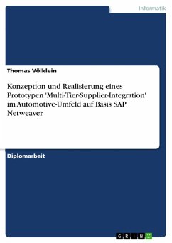 Konzeption und Realisierung eines Prototypen 'Multi-Tier-Supplier-Integration' im Automotive-Umfeld auf Basis SAP Netweaver (eBook, ePUB)