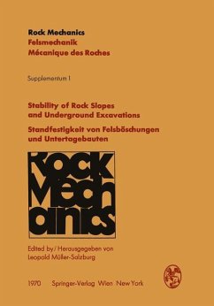 Stability of Rock Slopes and Underground Excavations / Standfestigkeit von Felsböschungen und Untertagebauten