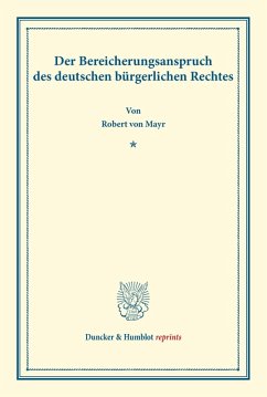 Cover Der Bereicherungsanspruch