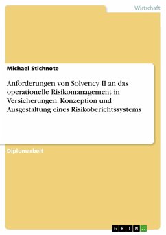Anforderungen von Solvency II an das operationelle Risikomanagement in Versicherungen. Konzeption und Ausgestaltung eines Risikoberichtssystems (eBook, PDF) - Stichnote, Michael