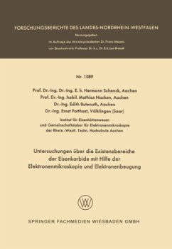 Untersuchungen über die Existenzbereiche der Eisenkarbide mit Hilfe der Elektronenmikroskopie und Elektronenbeugung - Schenck, Hermann