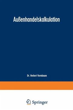 Außenhandelskalkulation - Vormbaum, Herbert