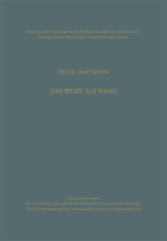 Das Wort als Name - Hartmann, Peter