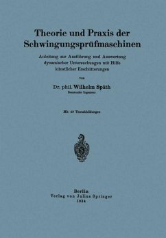 Theorie und Praxis der Schwingungsprüfmaschinen - Späth, Wilhelm