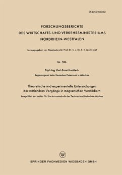 Theoretische und experimentelle Untersuchungen der stationären Vorgänge in magnetischen Verstärkern - Hardieck, Karl-Ernst