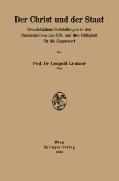 Der Christ und der Staat - Lentner, Leopold