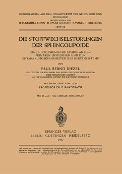 Die Stoffwechselstörungen der Sphingolipoide - Diezel, P. B.