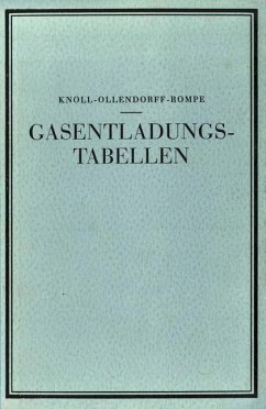 Gasentladungs- Tabellen - Knoll, M.;Ollendorff, F.;Rampe, R.