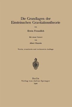 Die Grundlagen der Einsteinschen Gravitationstheorie - Freundlich, Erwin