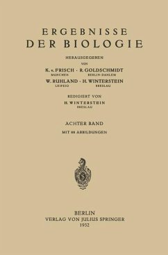 Ergebnisse der Biologie - Frisch, K.v.;Goldschmidt, R.;Ruhland, W.