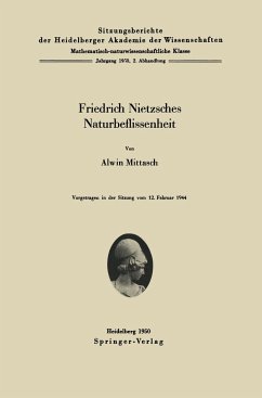 Friedrich Nietzsches Naturbeflissenheit - Mittasch, A.