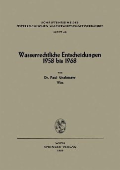 Wasserrechtliche Entscheidungen 1958 bis 1968