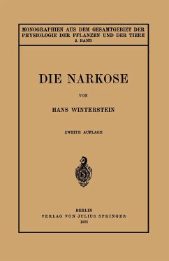 Die Narkose - Winterstein, Hans