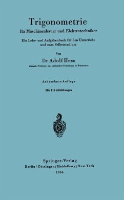 Trigonometrie für Maschinenbauer und Elektrotechniker - Hess, Adolf