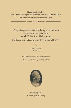 Die petrogenetische Stellung der Tromm zwischen Bergsträßer und Böllsteiner Odenwald (Beiträge zur Petrographie des Odenwaldes VI.) - Nickel, E.