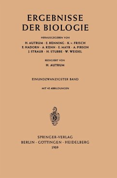 Ergebnisse der Biologie - Autrum, H.; Kühn, A.; Bünning, E.; Frisch, K. V.; Hadorn, E.; Weidel, W.; Mayr, E.; Pirson, A.; Straub, J.; Stubbe, H.