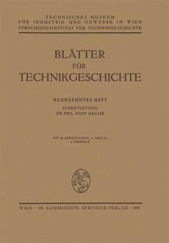 Blätter für Technikgeschichte - Nagler, Josef