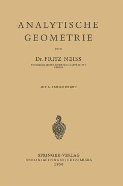 Analytische Geometrie - Neiss, F.