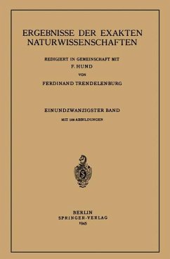 Ergebnisse der Exakten Naturwissenschaften - Hund, F.;Trendelenburg, Ferdinant
