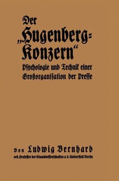 Der ¿Hugenberg-Konzern¿ - Bernhard, Ludwig