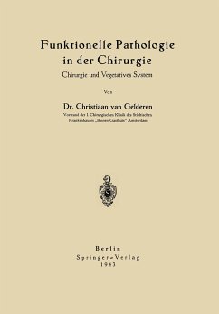 Funktionelle Pathologie in der Chirurgie - Gelderen, Chr. van