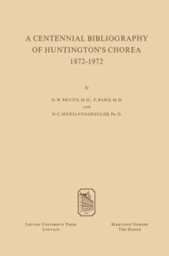 Cover A Centennial Bibliography of Huntingtons' Chorea 1872-1972