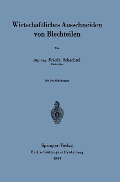 Wirtschaftliches Ausschneiden von Blechteilen - Schachtel, Friedrich