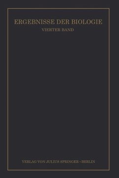 Ergebnisse der Biologie - Frisch, K.v.;Goldschmidt, R.;Ruhland, W.