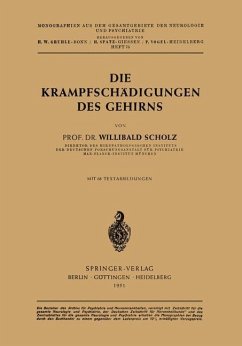 Die Krampfschädigungen des Gehirns - Scholz, Willibald