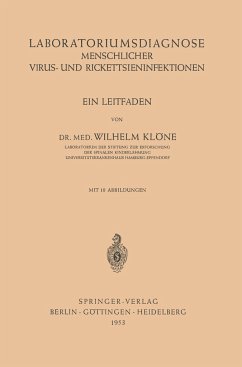 Laboratoriumsdiagnose Menschlicher Virus- und Rickettsieninfektionen - Klöne, Wilhelm